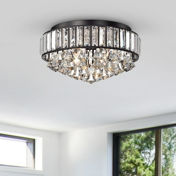Hong Kong best New Zhu Yuan Lighting Co. Aralia 4-light Crystal Flush Mount