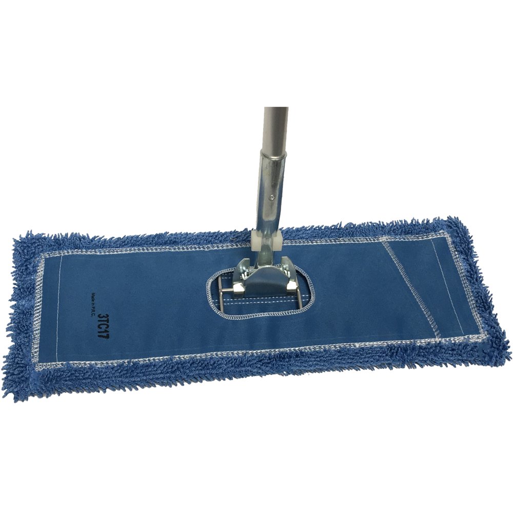 48" Microfiber Dust Mop Kit Premium Blue Microfiber Dust Mop, Dust
