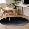 thumbnail image 4 of Night Stars Moon Round Area Rug 3Ft Washable Small Circle Rugs for Kitchen Entryway, Modern Abstract Art Cloud Fog Non-Slip Carpet Floor Mats Indoor Outdoor Carpet Runner Aesthetic Home Decor, 4 of 8