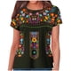 thumbnail image 1 of Estilo Étnico de Verano Superior de las Mujeres Impreso Cuello Redondo Manga Corta Superior, Tops Cortos para las Mujeres, 1 of 9