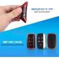 thumbnail image 4 of Key Fob Cover Compatible with Range Rover LR4 Sport Evoque Jaguar XF XJ XJL F-Pace Keychain Case Holder Protector,Red, 4 of 6