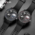 thumbnail image 5 of SANDA 2022 Fashion Outdoor Mens Watches Top Brand Military Sports Quartz Watch Dual Display Wristwatch Waterproof Clock 6036, 5 of 6