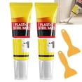 thumbnail image 1 of Plastic Steel Mud Waterproof Sealant, Multifunctional Waterproof White Caulk with Scraper, Quick-Drying, Anti-Crack, for Kitchen,Bathroom, Sink Window,Tile,Wall & Baseboard (2PC), 1 of 7