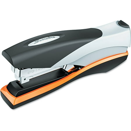 Swingline Optima Desk Stapler, Silver/Orange/Black