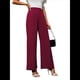 thumbnail image 2 of Pantalones de Trabajo Elásticos de Pierna para Mujer, Pantalones de Vestir, Pantalones Casuales de Negocios de Cintura Alta, Pantalones de Vestir Vino Tinto M, 2 of 9
