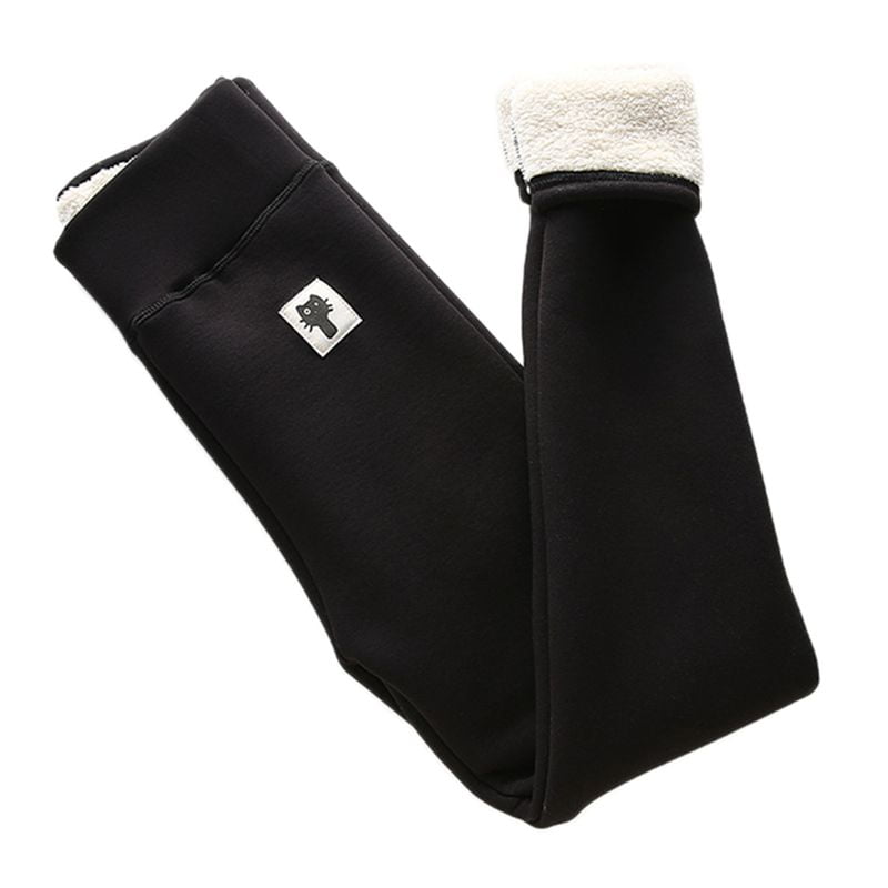 slim fit denim fleece leggings