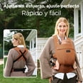 thumbnail image 4 of Momcozy Cangurera Ergonómico, Portabebés De Algodón Y Lino Natural, Mochila Para Bebé BC001, 4 of 7