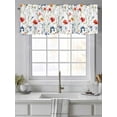 thumbnail image 4 of Rustic Pressed Floral Curtain Valances for Windows, Vintage Multicolor Leaves Floral Kitchen Valance Window Treatment, Light Filtering Block Curtains for Bathroom/Bedroom/Living Room 42'' x 12'', 4 of 9