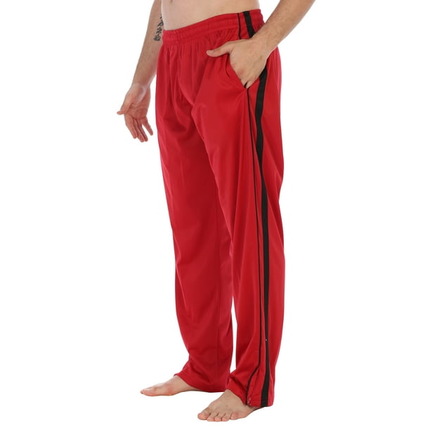track pants with zip at bottom