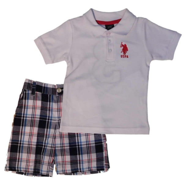 US Polo Assn. U.S. Polo Assn. Infant & Toddler Boys White Polo Shirt