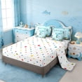 thumbnail image 3 of Erosebridal Cute Axolotl Kids 7-Piece Bedding Comforter Set,Ocean Theme T Alphabet King Bedding Sets For Boys,Reversible, 3 of 7