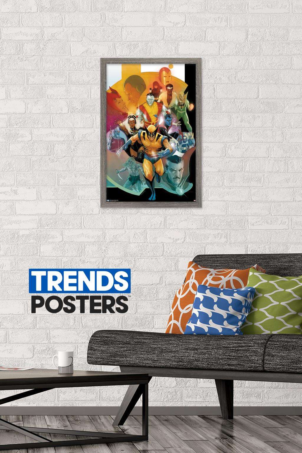 Marvel Comics - 80th Anniversary Collage Wall Poster, 14.725" x 22.375", Framed