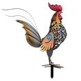 thumbnail image 2 of 15" Red Metal Rooster Statue - Rustic Chicken Garden Sculpture for Outdoor Decor, Weatherproof Yard Art for Patio, Porch & Spring Lawn Ornaments, 2 of 6