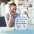 thumbnail image 3 of 10” x 10” Small Dry Erase Board Whiteboard Desktop Portable Mini White Board Desk Easel 360°Rotation for Office,Home,School, 3 of 8