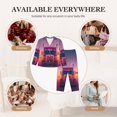 thumbnail image 7 of Sigee Sunset Truck Highway for Women’s Pajama Sets Long-Sleeved Pjs Sets for Women 2 piece Sleepwear-Small, 7 of 7