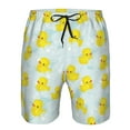 thumbnail image 3 of Logiee cute rubber duck Print Mens Swim Trunks Quick Dry Board Shorts,Breathable Hawaii Beach Shorts Swimwear Bathing Suits-Small, 3 of 6