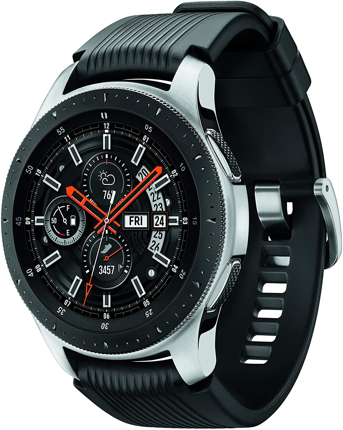 se tv forklædning Blinke Samsung Galaxy Watch 2019 (46mm) Bluetooth, Wi-Fi, GPS Smartwatch,  SM-R800（Renew） - Walmart.com