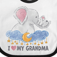 thumbnail image 4 of Inktastic I Love My Grandma Elephant Family Boys or Girls Baby Bib, 4 of 4