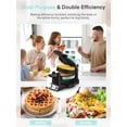 thumbnail image 4 of FOHERE 2-in-1 Omelette Maker&Waffle Maker, 1400W Omelet Waffle Maker 180&deg; Flip, Adjustable Browning Control, Non-Removable & Nonstick Pans, Make, 4 of 9