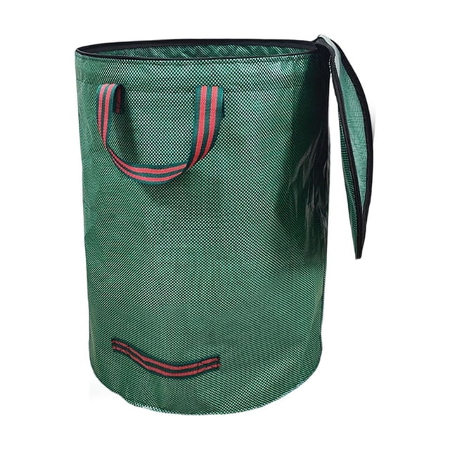 B Garden Collection Bag With Lid Thickened Storage Bag Large Capacity Waterproof Gardening Garbage Bag Plastic Material Color B