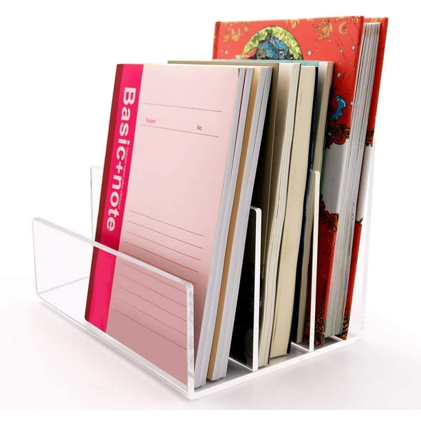 Porte-livre en acrylique pour documents de bureau, boîte de