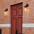 thumbnail image 4 of 1-Light Matte Black Outdoor Wall Sconce with Clear Glass Shade (2-Pack), 60000000, 4 of 8