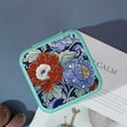 thumbnail image 4 of ZFLMY Flower Book Cover Cloisonnism Jewelry Box for Necklace, Ring, Earring - Mother's Day & Anniversaries Gifts Green, 4 of 5