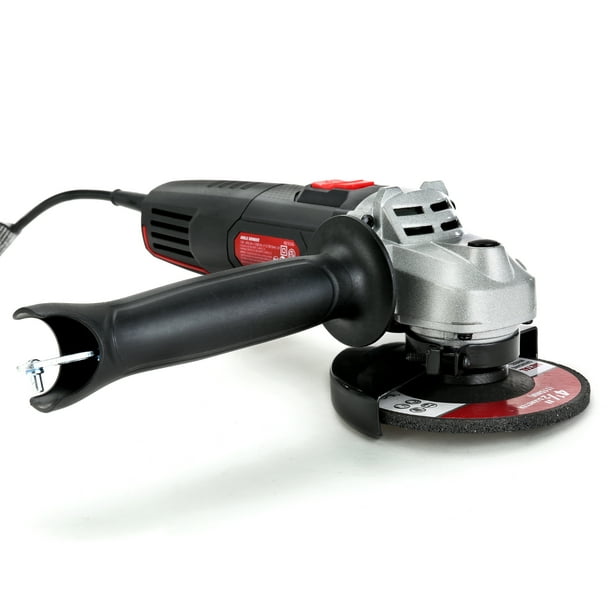 Hyper Tough 6 Amp Corded Angle Grinder with Handle