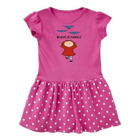 

Inktastic Cordelia and Birds Believe in Yourself Gift Baby Girl Dress