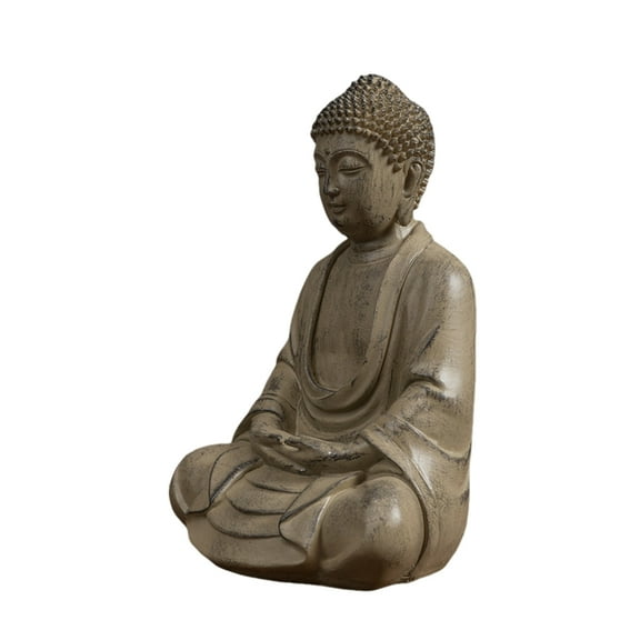 Resins Buddhist Statue Figurine Meditating Sculpture Home Decors Indoor and Outdoor Display Buddhas Statue Ornament