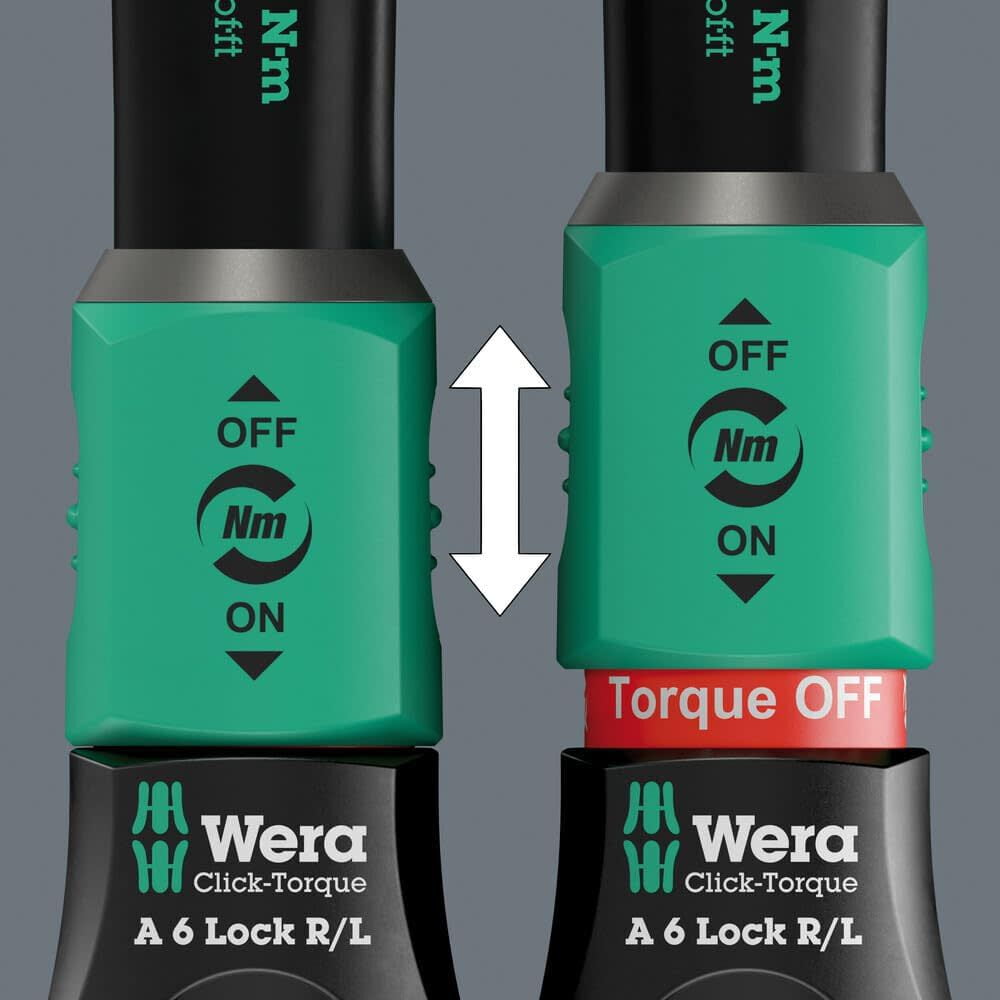 Wera Tools Click-Torque Lock A 6 R/l 2.5-25 Nm Adjustable Torque Wrench