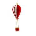 thumbnail image 2 of YaoZQ Hot Air Balloon Christmas Ornament Red And White Velvet 10 Inch Large Hanging Decoration For Holiday Home Decor And Party Unique Whimsical Xmas Tree Accent Gift Idea By YaoZQ, 2 of 4
