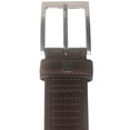 thumbnail image 2 of Arnold Palmer Golf Men's Hand Crafted Leather Micro Perforated Belt, 34" Brown -, 2 of 2