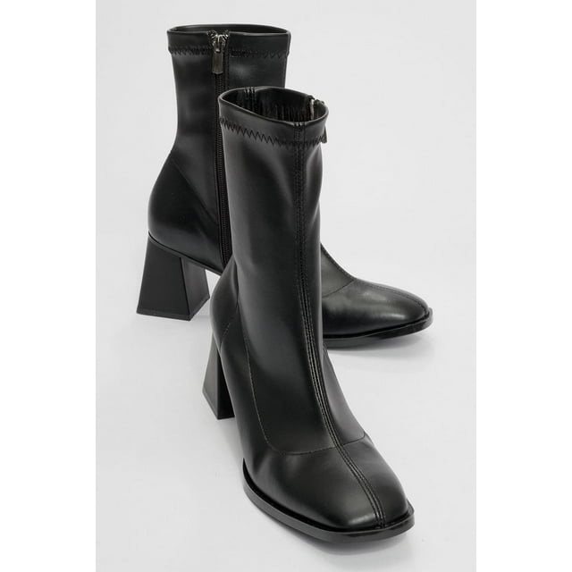 Plesa - Botas Negras de Tacón Cuadrado negro 24 CM