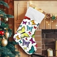 thumbnail image 6 of Coolnut Christmas Stockings Family Holiday Party Personalized Gift Colorful Butterfly Christmas Stockings Christmas Decorations Mantel Decor, 17.71"x12.20" 1PCS, 6 of 7