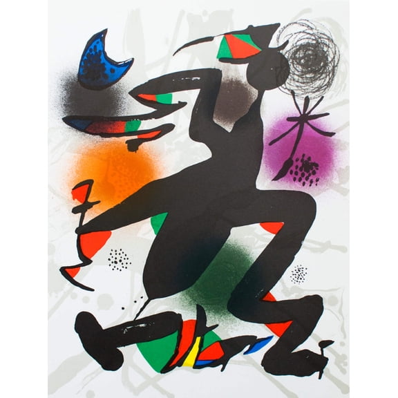 JOAN MIRO Litografia original IV, 1975