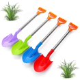 thumbnail image 3 of 4pcs Mini Sand Shovels Beach Toys Sand Dredging Plastic Spade Playing Beach Toys for Children Kids, 3 of 5