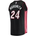 thumbnail image 3 of Men's Fanatics Haywood Highsmith Black Miami Heat 2021/22 Fast Break Replica Jersey - Icon Edition, 3 of 3