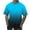Multicolor9, variant on HAiming Mens Short Sleeve Shirts Summer Gradient Round Neck Basic Tops Plus Size Casual Loose Sports Running Blouses