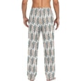 thumbnail image 4 of FREEAMG Natural Leaves Pattern Pajama Pants for Men, Men's Separate Bottoms, Pure Cotton Comfortable Lounge Pants?283?, 4 of 7