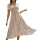 thumbnail image 1 of Moda mujer verano sexy casual vendaje plisado estampado floral vestido largo Fridja  qw3252, 1 of 1