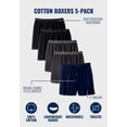 thumbnail image 2 of KingSize Men's Big & Tall 5-Pack Cotton Boxers, 2 of 5