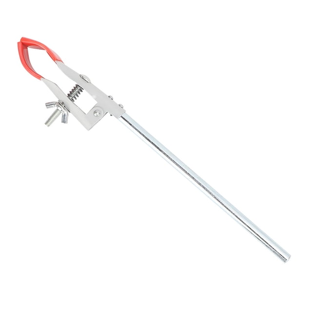 Abrazadera para matraz de inmersión, regulador doble galvanizado, abrazadera multifuncional fija (rojo)