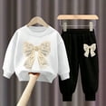 thumbnail image 2 of Girls Boys Long Sleeve Tops Pajamas & Dailywear Gift Set Sweatshirt Pants Casual Two Piece Set Tracksuit Sweatsuits Set Back-To-School Outfit Set 4-5 Years, 2 of 4