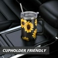 thumbnail image 7 of Sunflowers 40 OZ Tumbler Cup with Lid and Straw Gifts for Mom Friend Sister Grandma, 7 of 7