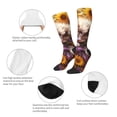 thumbnail image 3 of Susaid Cute Cat Sunflower Print Thermal Winter Socks for Men and Women, Warm Crew Hiking Socks, for Boots and Outdoor Activities, 3 of 6