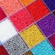 thumbnail image 4 of 1000 cuentas de arroz de vidrio de color sólido de 2/3/4 mm, cuentas redondas de semillas para hacer joyas, pulseras, pendientes, accesorios de cuentas, 4 of 5