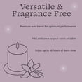 thumbnail image 7 of Mainstays 3" x 4" Pillar Candle, Unscented, Purple, 7 of 7