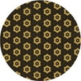 thumbnail image 1 of Ahgly Company Tapis Rond Lavable en Machine Intérieur Transitionnel Gris Minuit, 5 Pieds Rond, 1 of 7