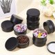 thumbnail image 5 of 10 latas redondas de 5 oz con tapa de rosca de aluminio para bálsamo labial, exfoliantes, especias, caramelos, té, caja de cosméticos de viaje de verano y suministros para decoración de uñas, 5 of 8